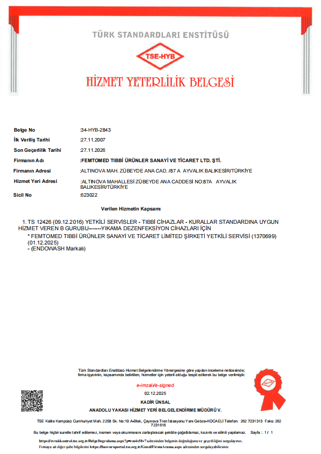 Hizmet Yeterlilik Belgesi